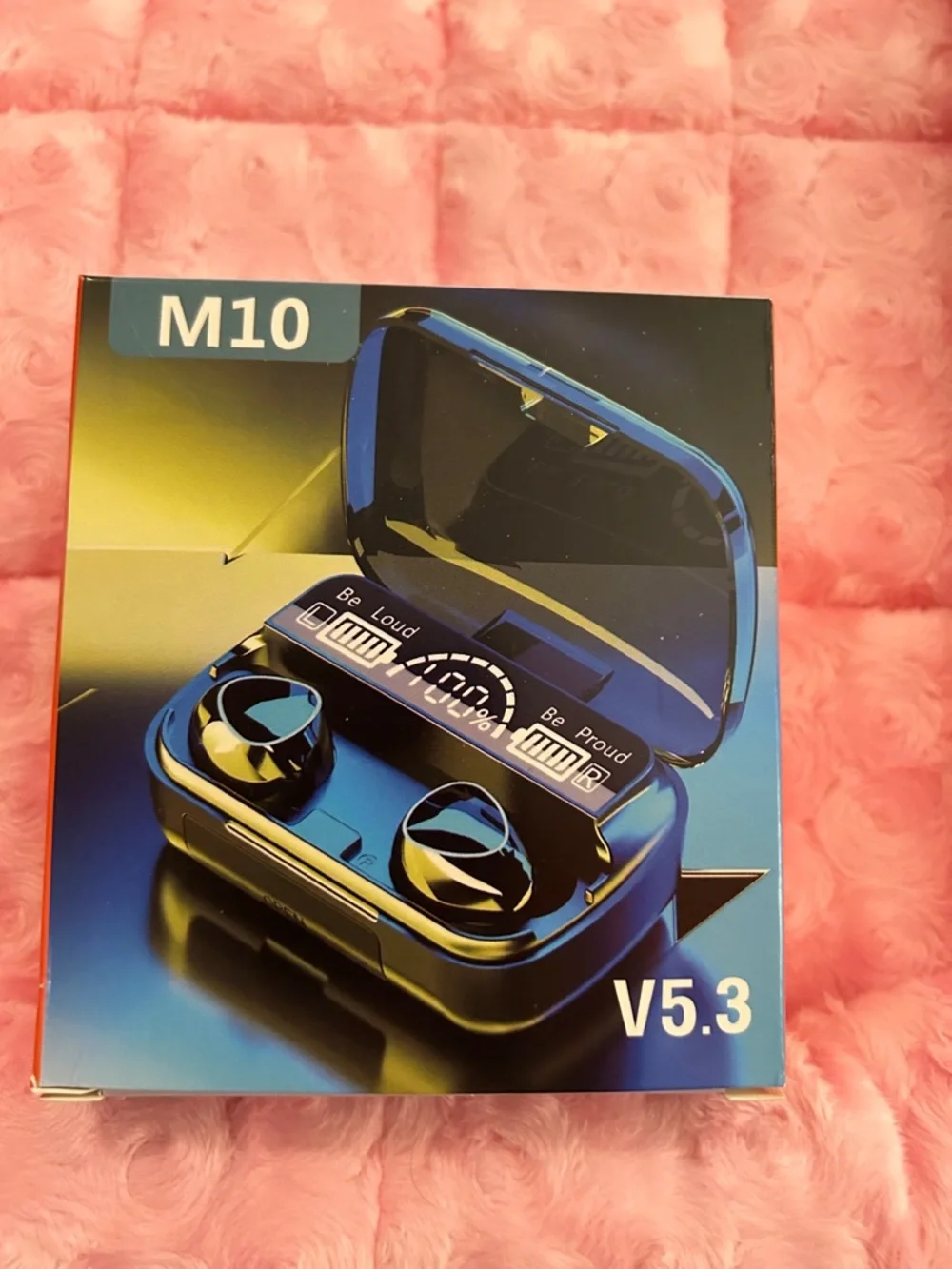 M10 V5.3 Wireless Earbuds - Blue